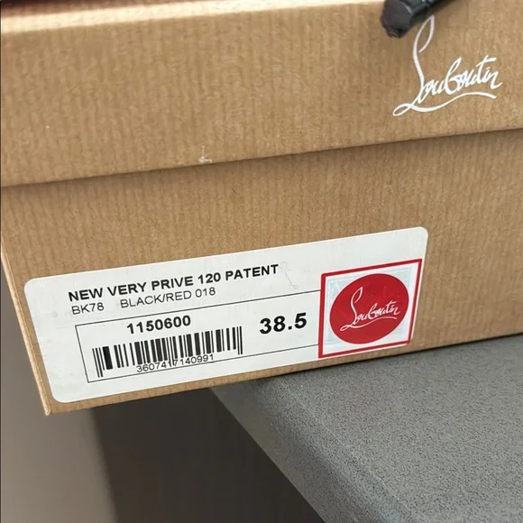 Christian Louboutin Black and Red Stiletto Heels - Picture 8 of 8